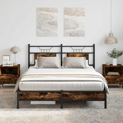 Giroletto senza Materasso Rovere Fumo 140x190 cm in Truciolato | homemem39