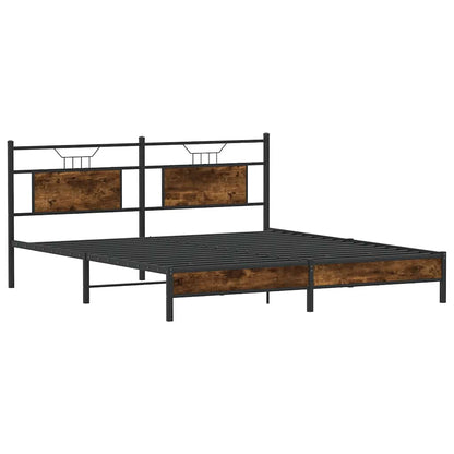 Giroletto senza Materasso Rovere Fumo 183x203 cm in Truciolato | homemem39