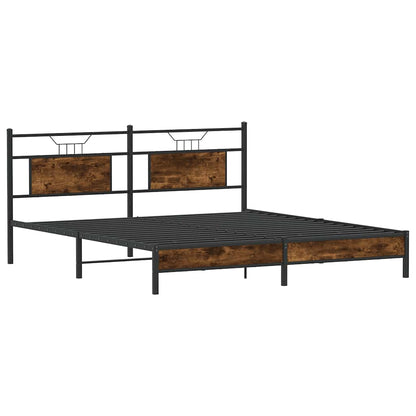 Giroletto senza Materasso Rovere Fumo 183x213 cm in Truciolato | homemem39