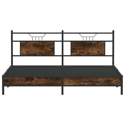 Giroletto senza Materasso Rovere Fumo 183x213 cm in Truciolato | homemem39