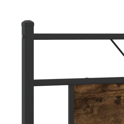 Giroletto senza Materasso Rovere Fumo 183x213 cm in Truciolato | homemem39