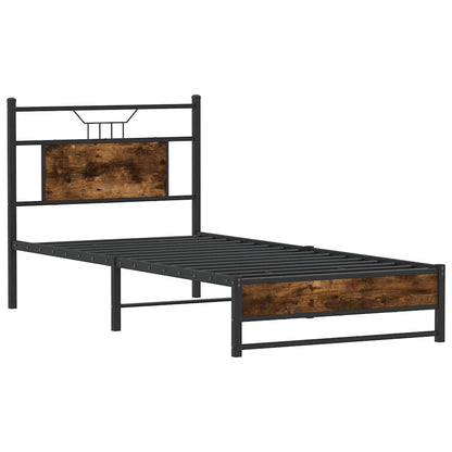 Giroletto senza Materasso Rovere Fumo 75x190 cm in Truciolato | homemem39