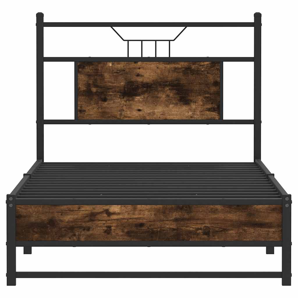 Giroletto senza Materasso Rovere Fumo 75x190 cm in Truciolato | homemem39