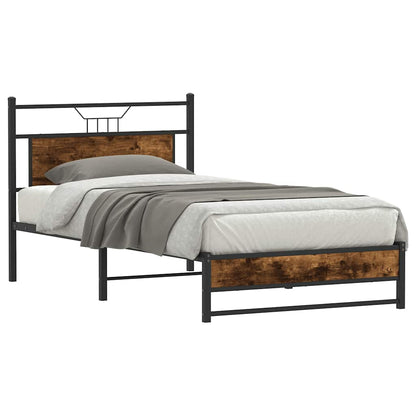 Giroletto senza Materasso Rovere Fumo 107x203 cm in Truciolato | homemem39