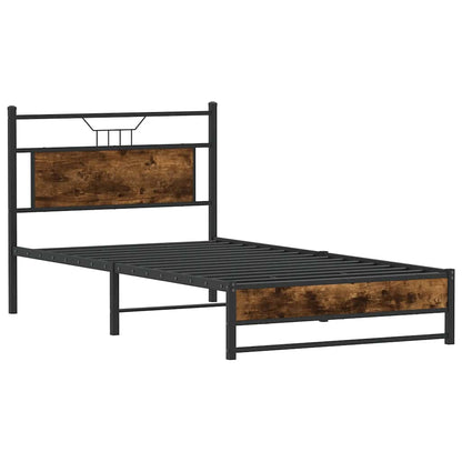 Giroletto senza Materasso Rovere Fumo 107x203 cm in Truciolato | homemem39