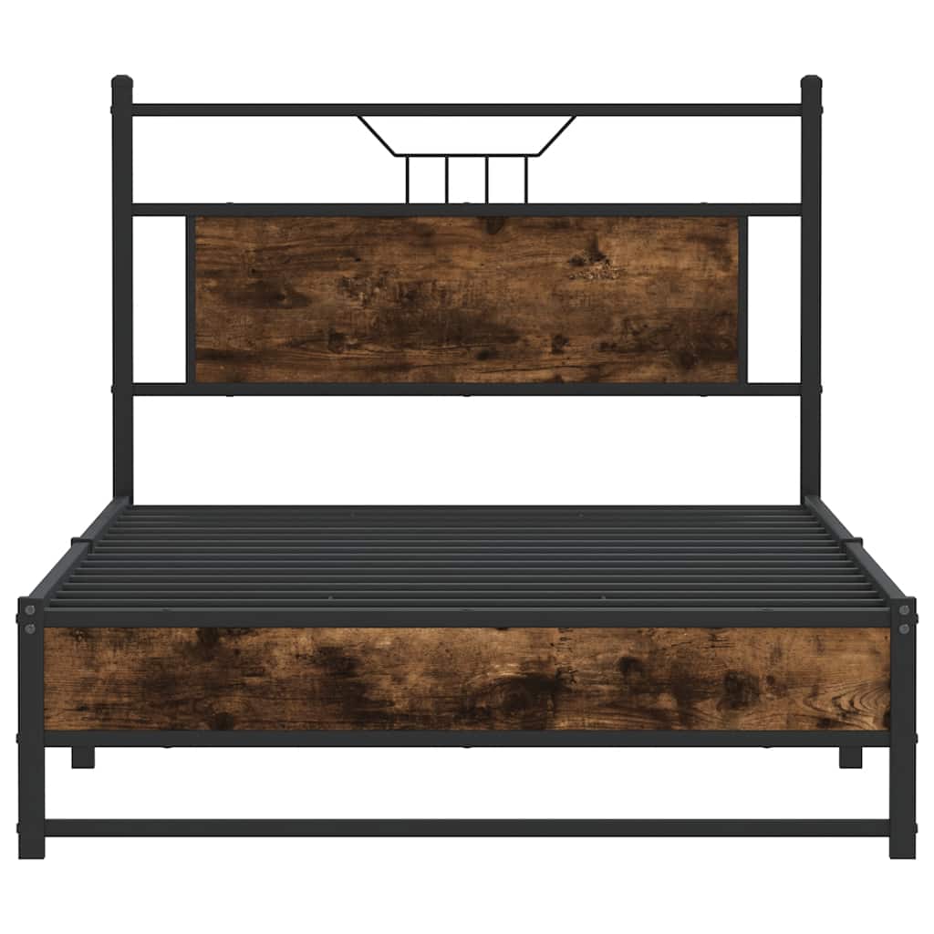 Giroletto senza Materasso Rovere Fumo 107x203 cm in Truciolato | homemem39