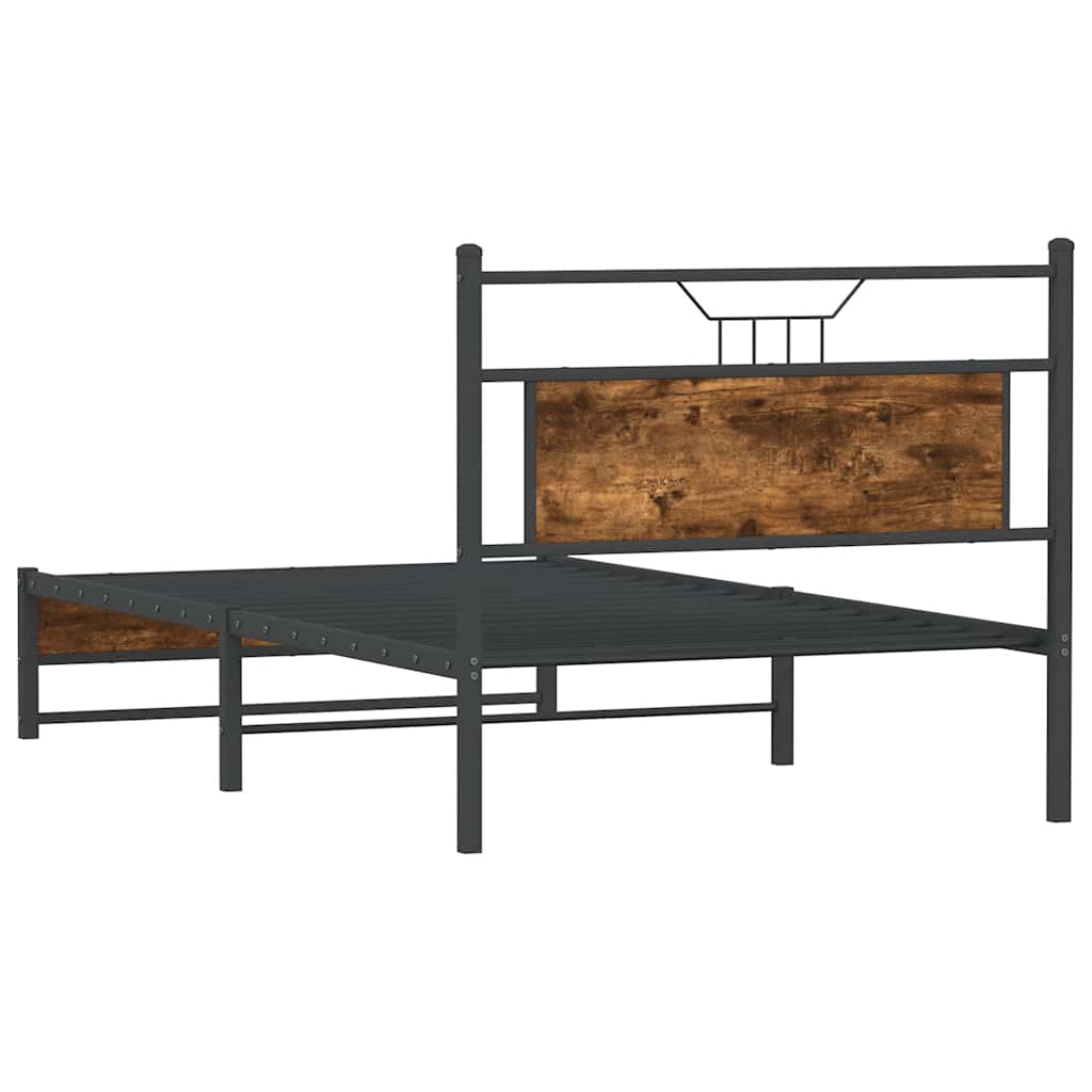Giroletto senza Materasso Rovere Fumo 107x203 cm in Truciolato | homemem39