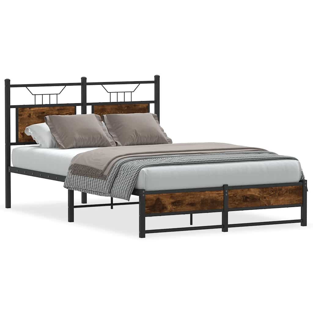 Giroletto senza Materasso Rovere Fumo 120x190 cm in Truciolato | homemem39