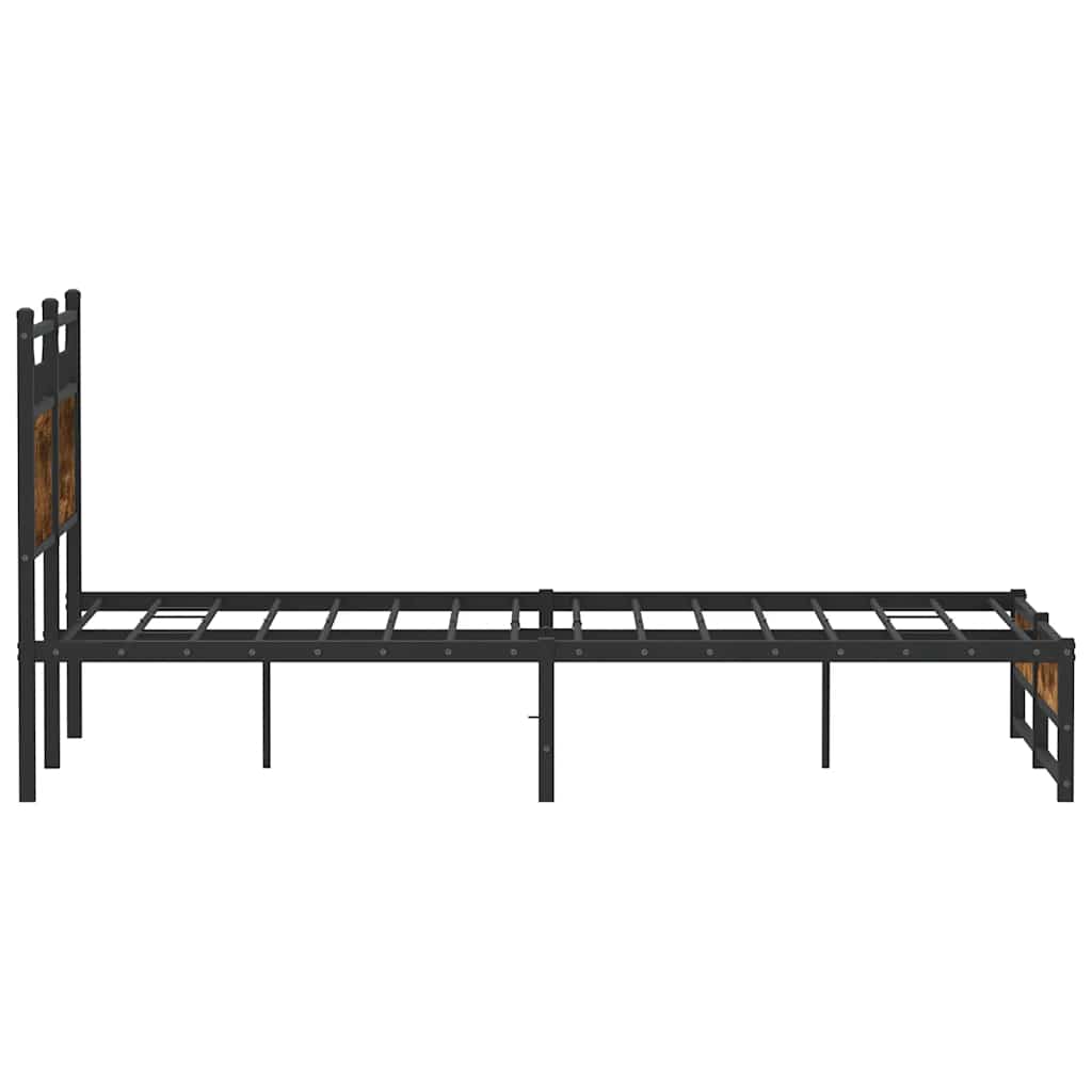 Giroletto senza Materasso Rovere Fumo 120x190 cm in Truciolato | homemem39