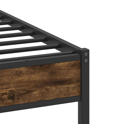 Giroletto senza Materasso Rovere Fumo 120x190 cm in Truciolato | homemem39