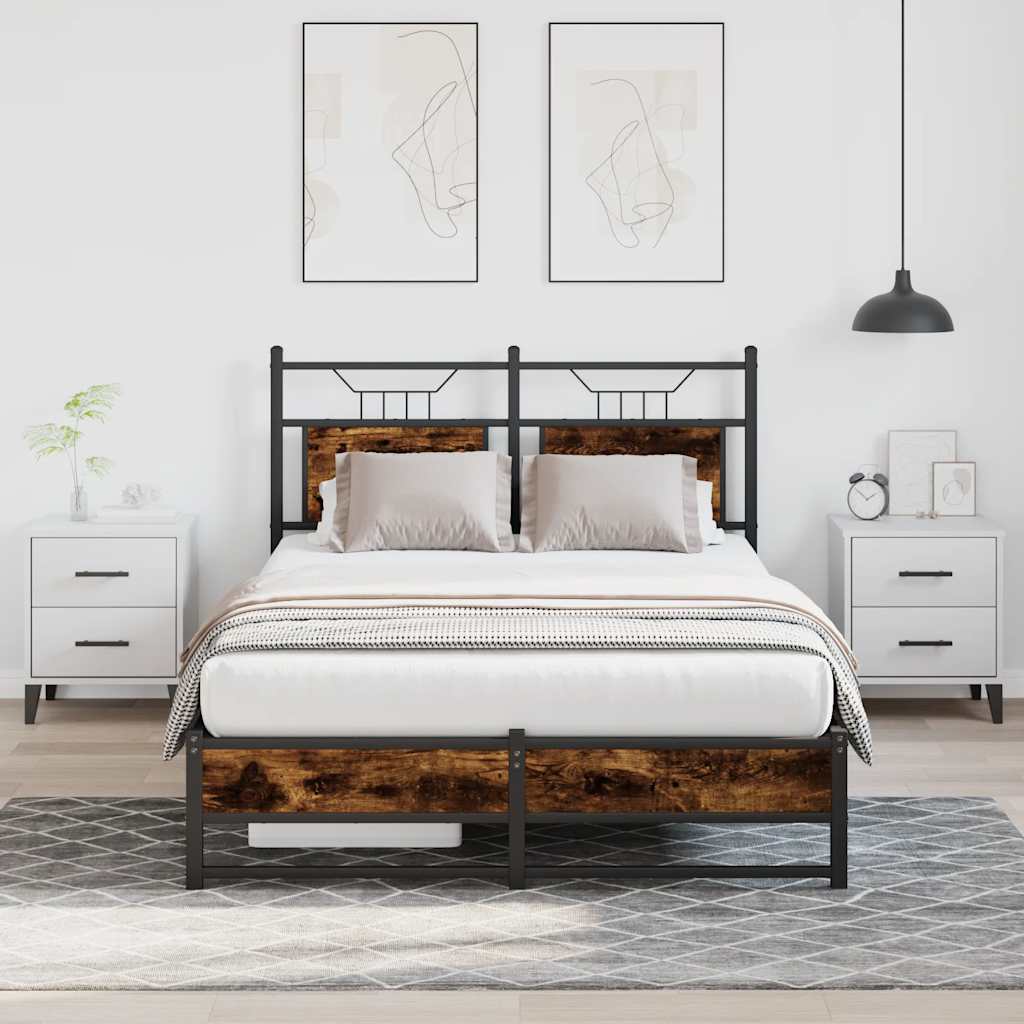 Giroletto senza Materasso Rovere Fumo 120x190 cm in Truciolato | homemem39