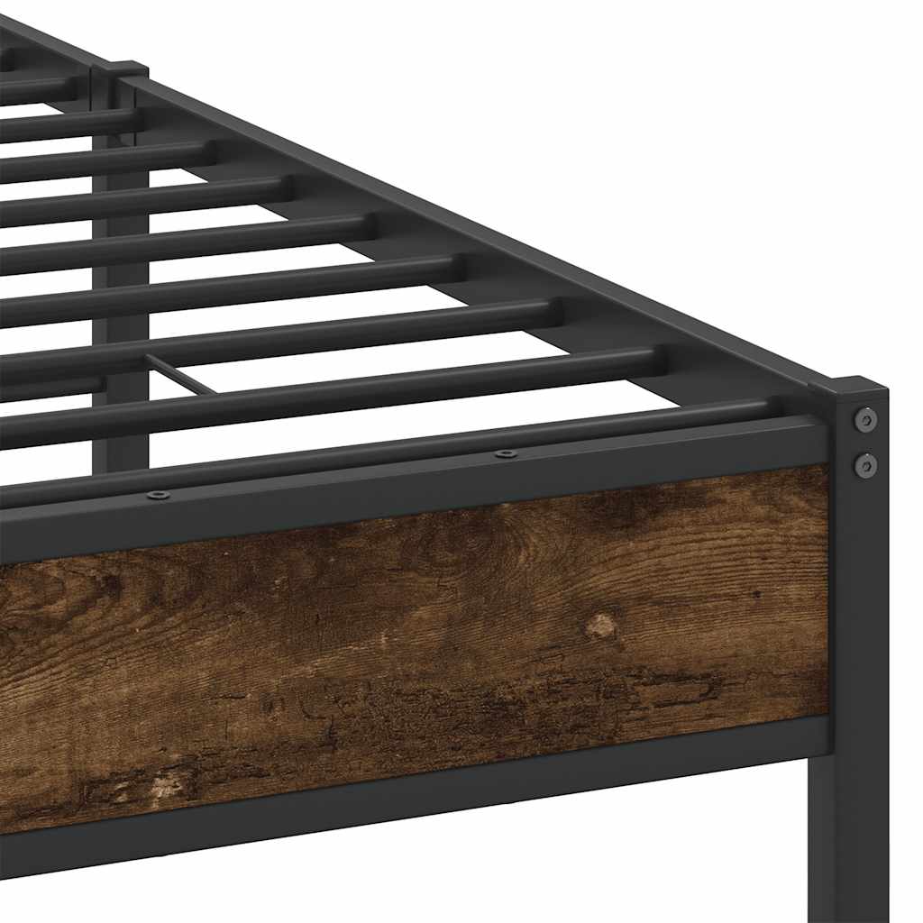 Giroletto senza Materasso Rovere Fumo 137x190 cm in Truciolato