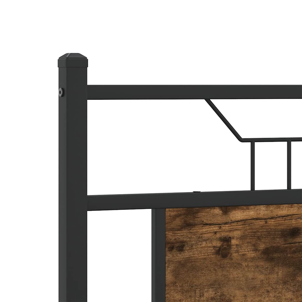 Giroletto senza Materasso Rovere Fumo 140x200 cm in Truciolato