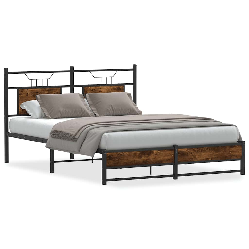 Giroletto senza Materasso Rovere Fumo 150x200 cm in Truciolato | homemem39