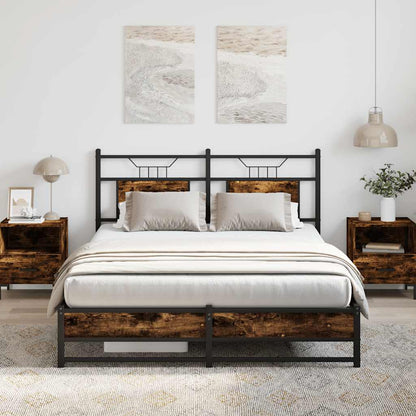 Giroletto senza Materasso Rovere Fumo 150x200 cm in Truciolato