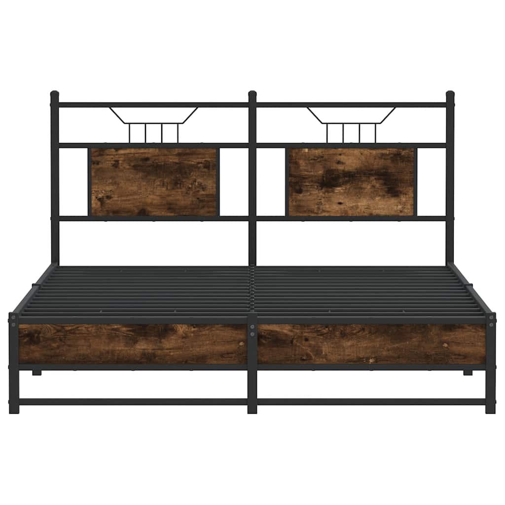 Giroletto senza Materasso Rovere Fumo 150x200 cm in Truciolato | homemem39