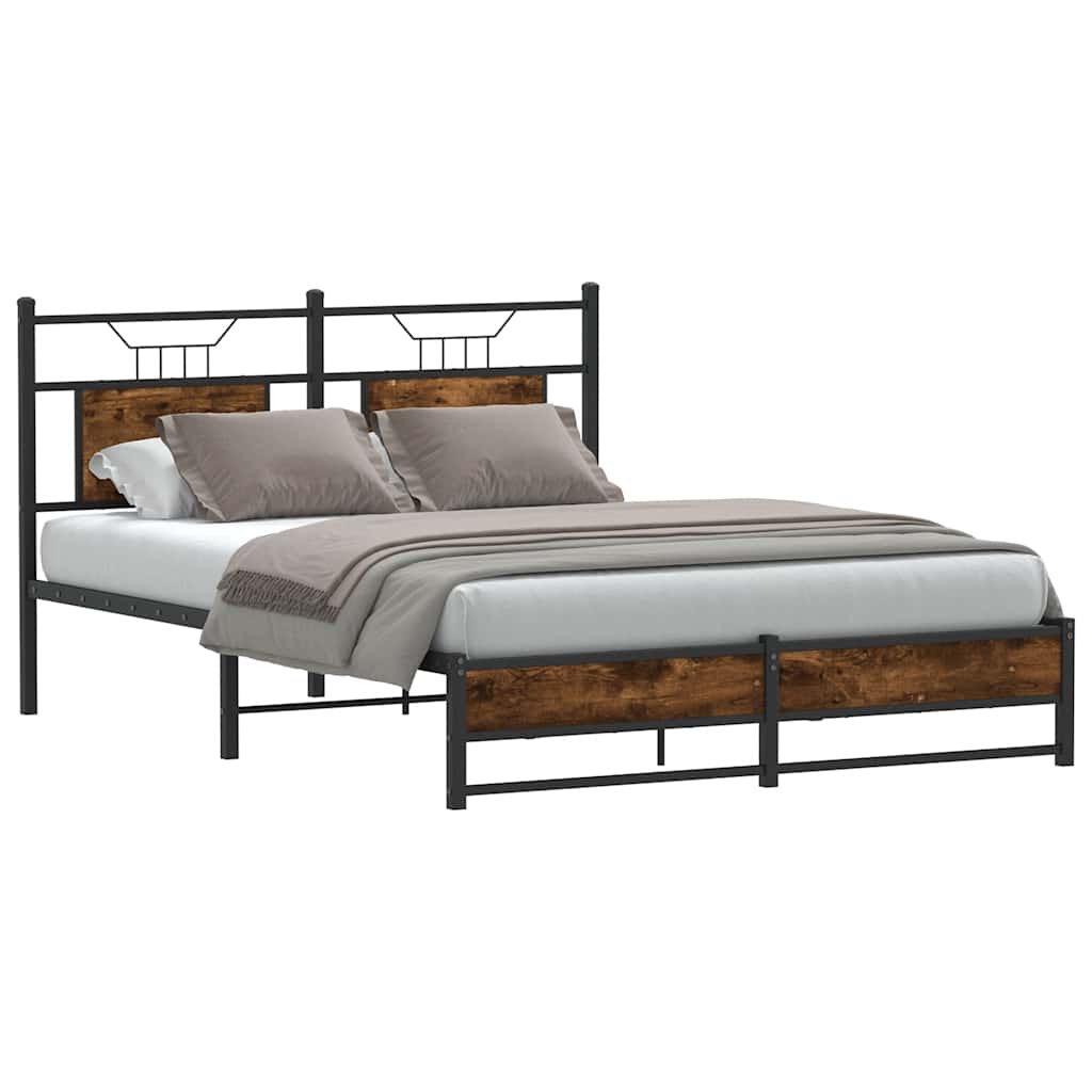 Giroletto senza Materasso Rovere Fumo 150x200 cm in Truciolato | homemem39