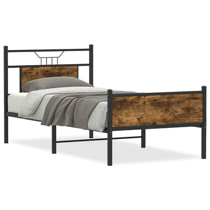 Giroletto senza Materasso Rovere Fumo 75x190 cm in Truciolato | homemem39