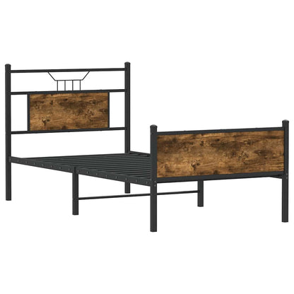 Giroletto senza Materasso Rovere Fumo 75x190 cm in Truciolato | homemem39