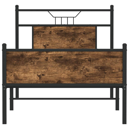 Giroletto senza Materasso Rovere Fumo 75x190 cm in Truciolato | homemem39