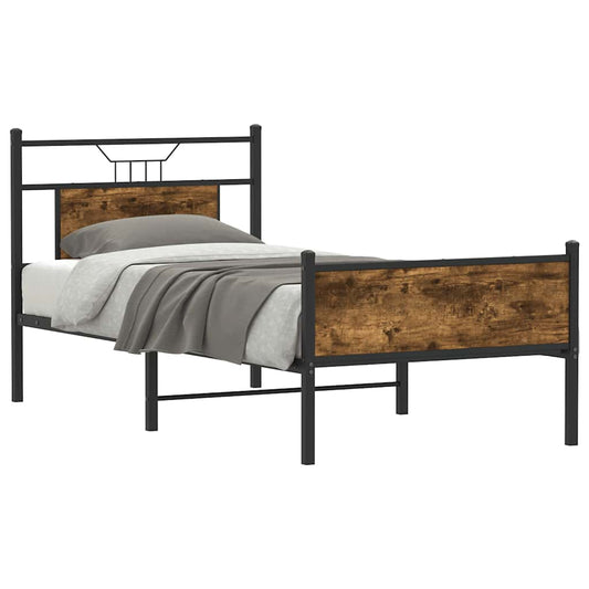 Giroletto senza Materasso Rovere Fumo 90x190 cm in Truciolato | homemem39