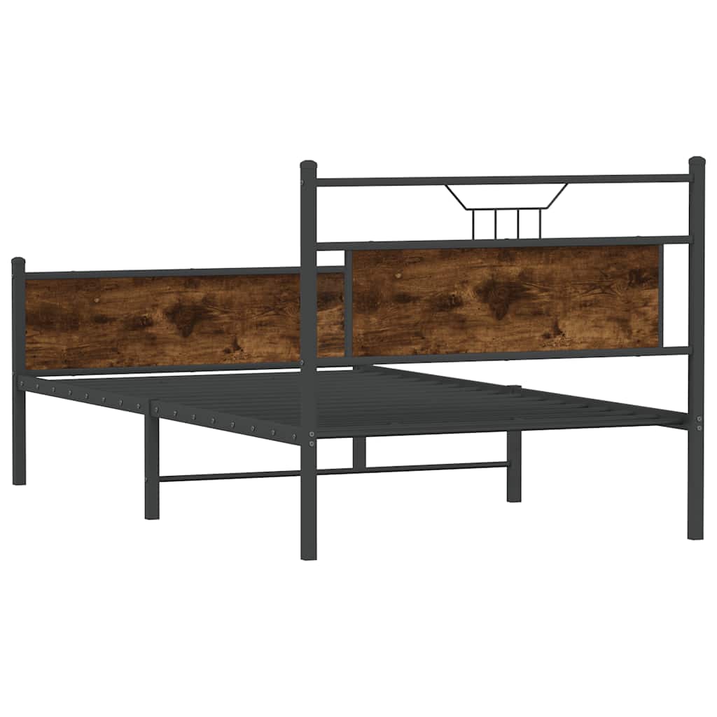 Giroletto senza Materasso Rovere Fumo 100x190 cm in Truciolato | homemem39
