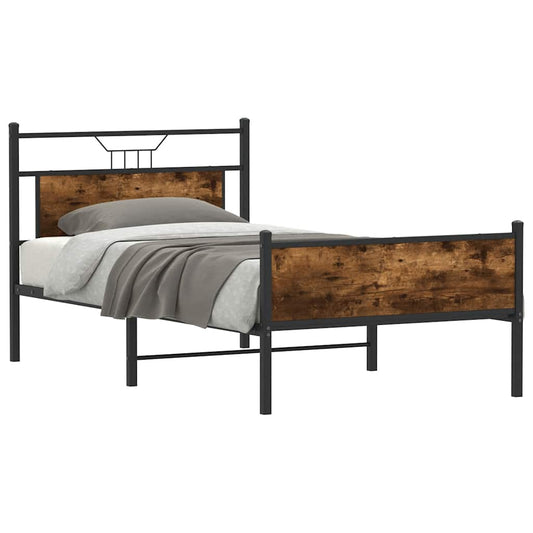 Giroletto senza Materasso Rovere Fumo 100x190 cm in Truciolato | homemem39