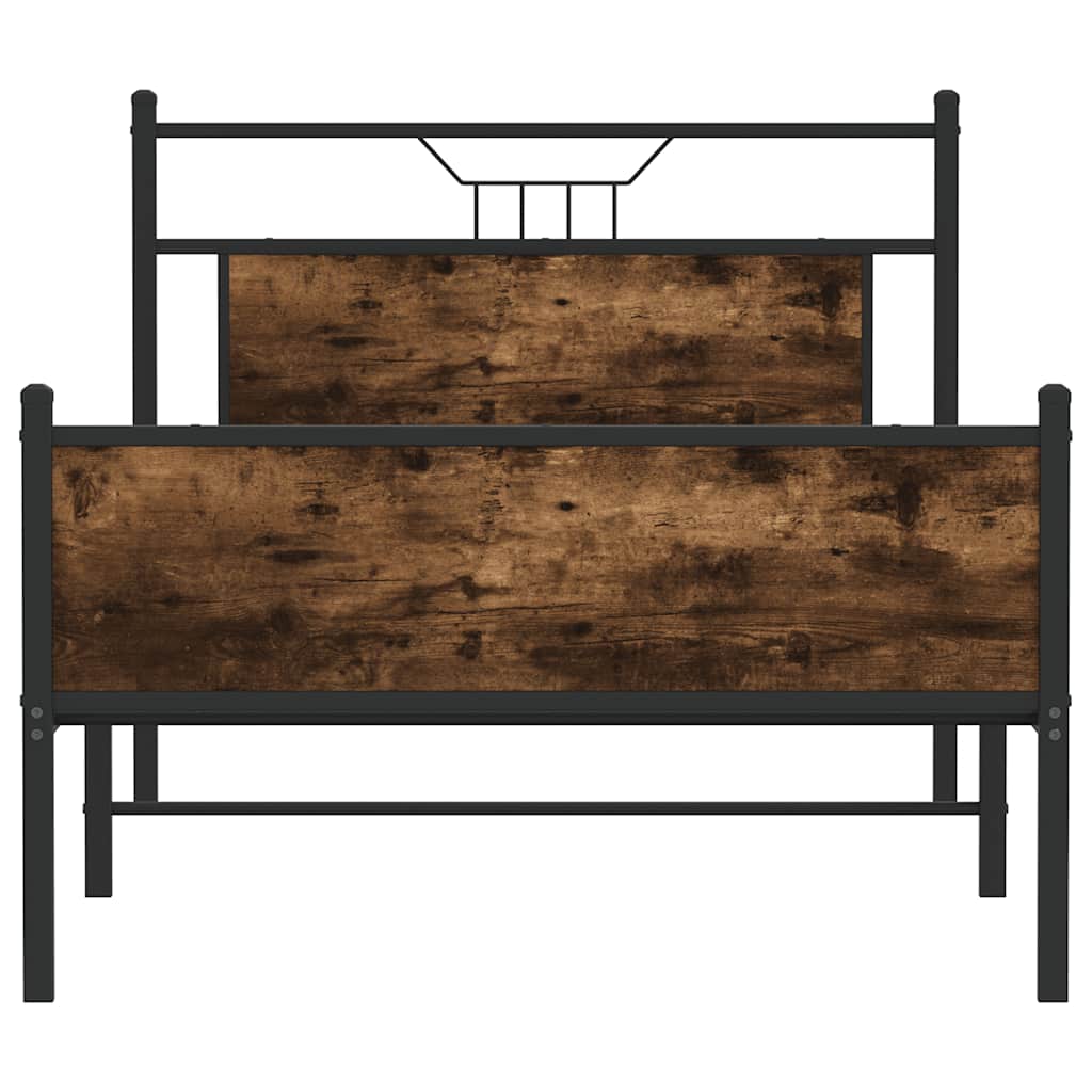 Giroletto senza Materasso Rovere Fumo 107x203 cm in Truciolato | homemem39