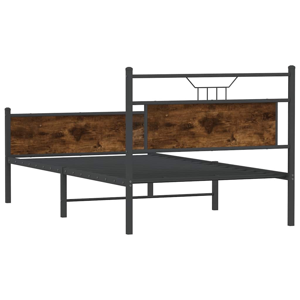 Giroletto senza Materasso Rovere Fumo 107x203 cm in Truciolato | homemem39