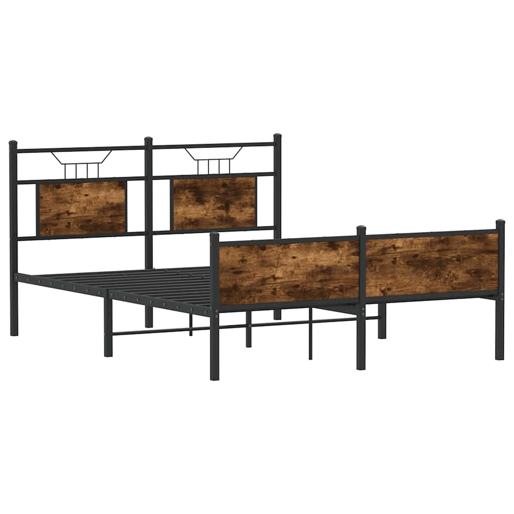 Giroletto senza Materasso Rovere Fumo 137x190 cm in Truciolato | homemem39