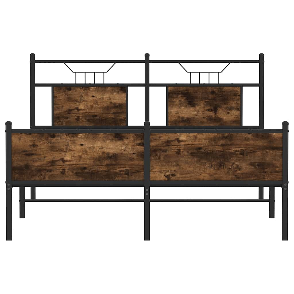 Giroletto senza Materasso Rovere Fumo 137x190 cm in Truciolato | homemem39