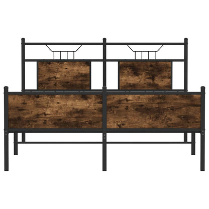 Giroletto senza Materasso Rovere Fumo 140x190 cm in Truciolato - homemem39