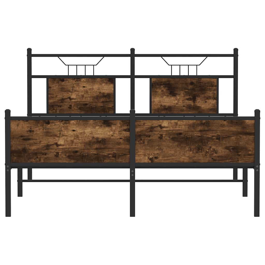 Giroletto senza Materasso Rovere Fumo 140x200 cm in Truciolato | homemem39