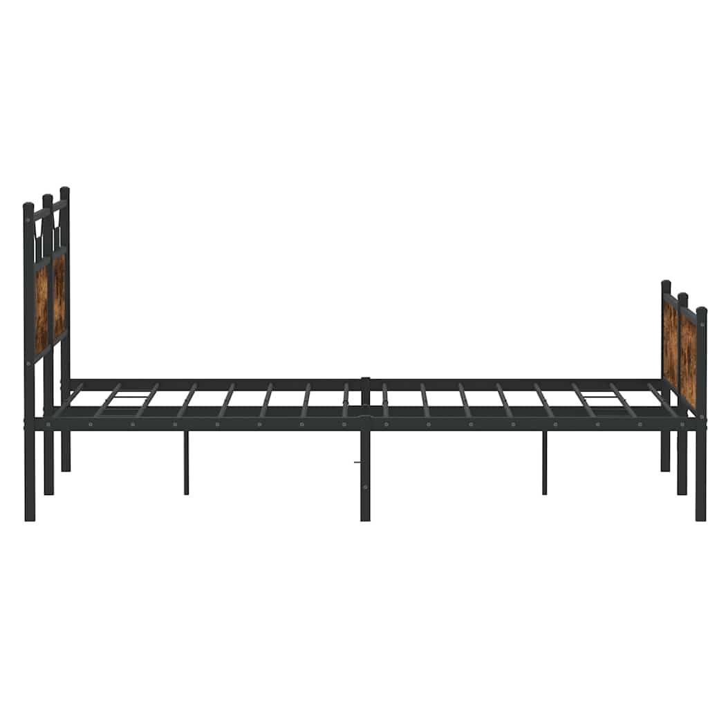 Giroletto senza Materasso Rovere Fumo 140x200 cm in Truciolato | homemem39