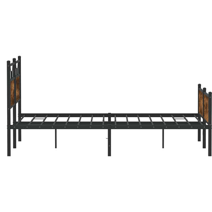 Giroletto senza Materasso Rovere Fumo 140x200 cm in Truciolato | homemem39