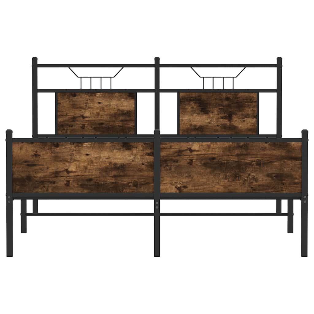 Giroletto senza Materasso Rovere Fumo 150x200 cm in Truciolato | homemem39