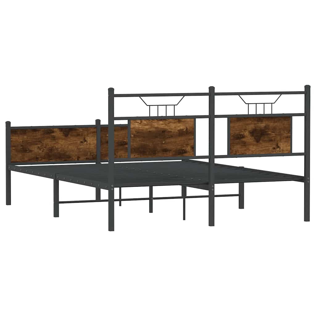 Giroletto senza Materasso Rovere Fumo 150x200 cm in Truciolato | homemem39