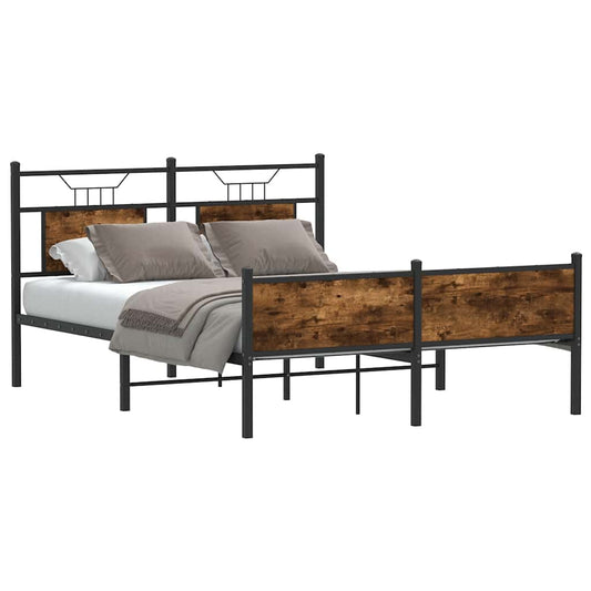 Giroletto senza Materasso Rovere Fumo 150x200 cm in Truciolato | homemem39