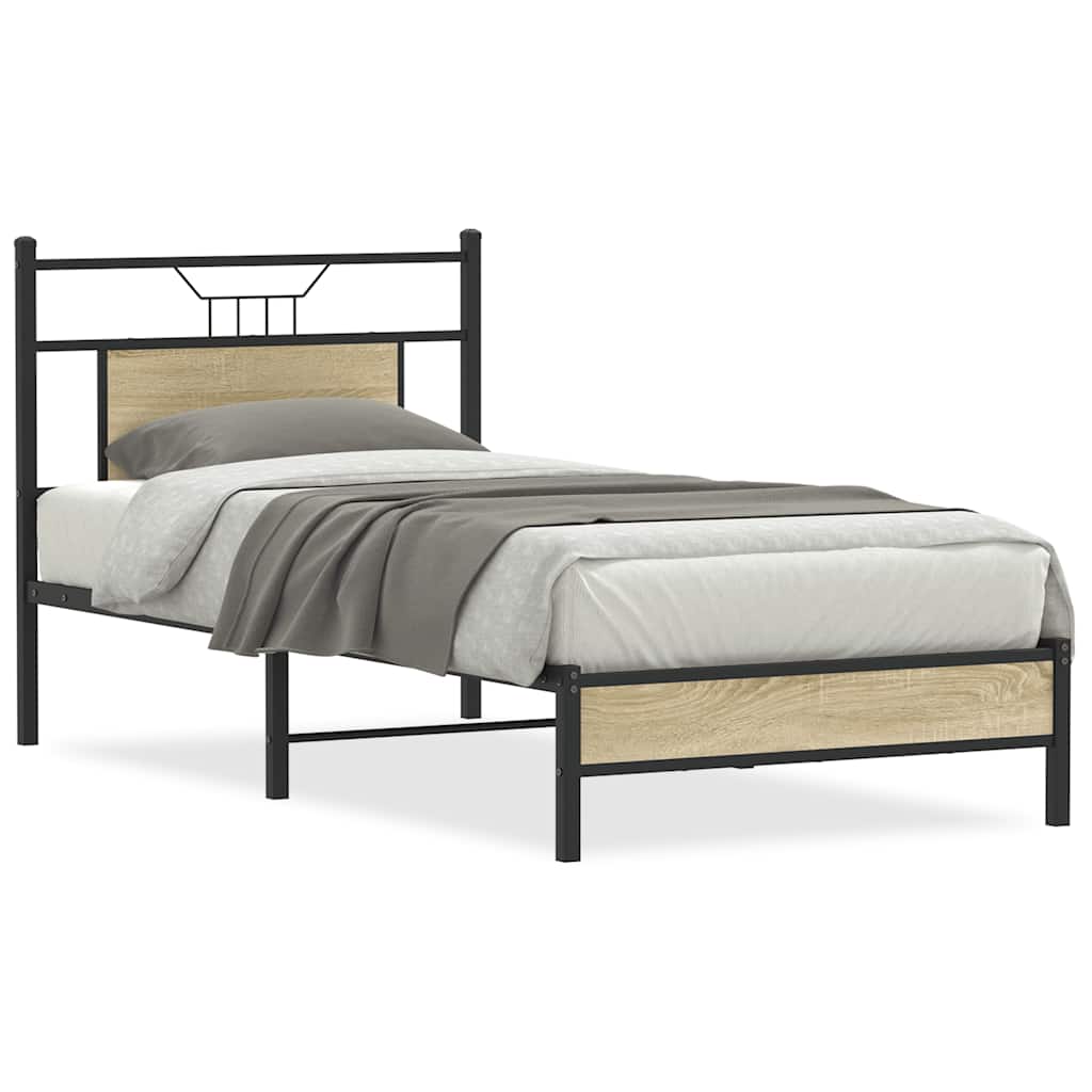 Giroletto senza Materasso Rovere Sonoma 75x190 cm in Truciolato | homemem39