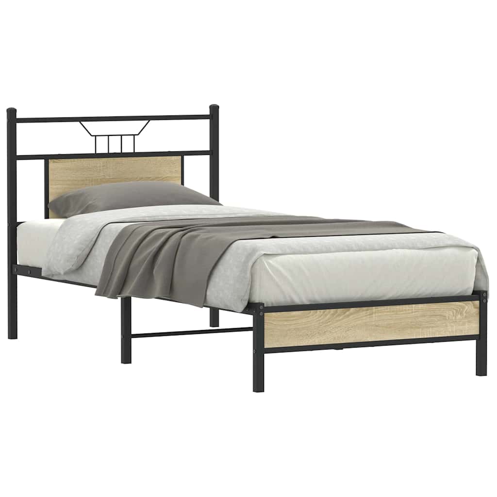 Giroletto senza Materasso Rovere Sonoma 75x190 cm in Truciolato | homemem39