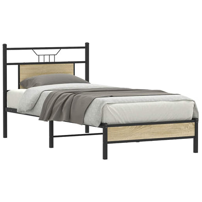 Giroletto senza Materasso Rovere Sonoma 80x200 cm in Truciolato | homemem39