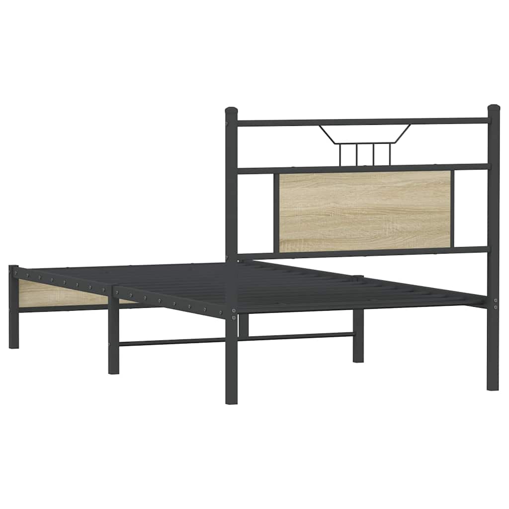 Giroletto senza Materasso Rovere Sonoma 80x200 cm in Truciolato | homemem39
