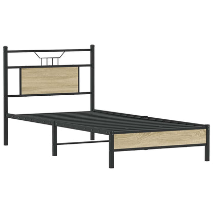 Giroletto senza Materasso Rovere Sonoma 90x200 cm in Truciolato | homemem39