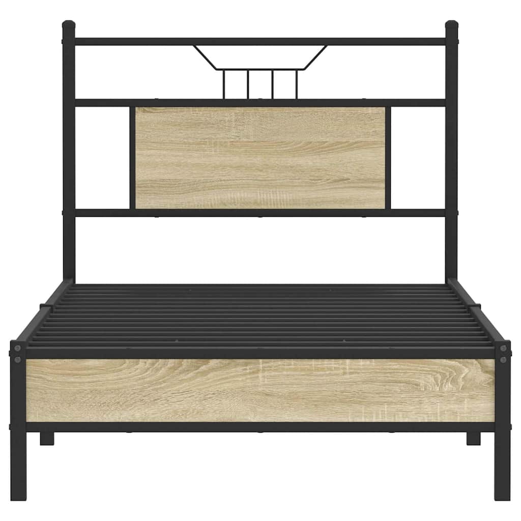 Giroletto senza Materasso Rovere Sonoma 90x200 cm in Truciolato | homemem39