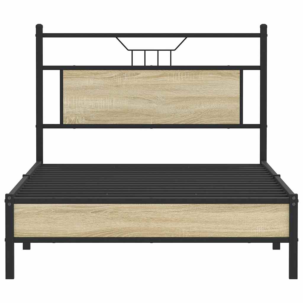 Giroletto senza Materasso Rovere Sonoma 100x200cm in Truciolato