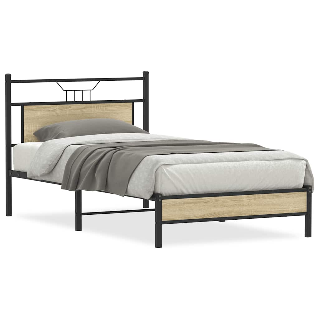 Giroletto senza Materasso Rovere Sonoma 107x203cm in Truciolato | homemem39