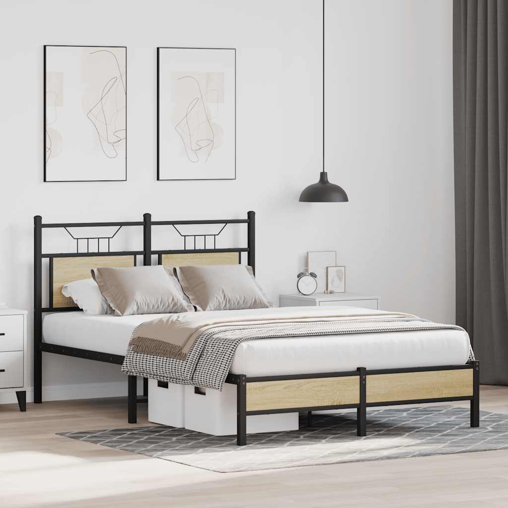 Giroletto senza Materasso Rovere Sonoma 120x190cm in Truciolato