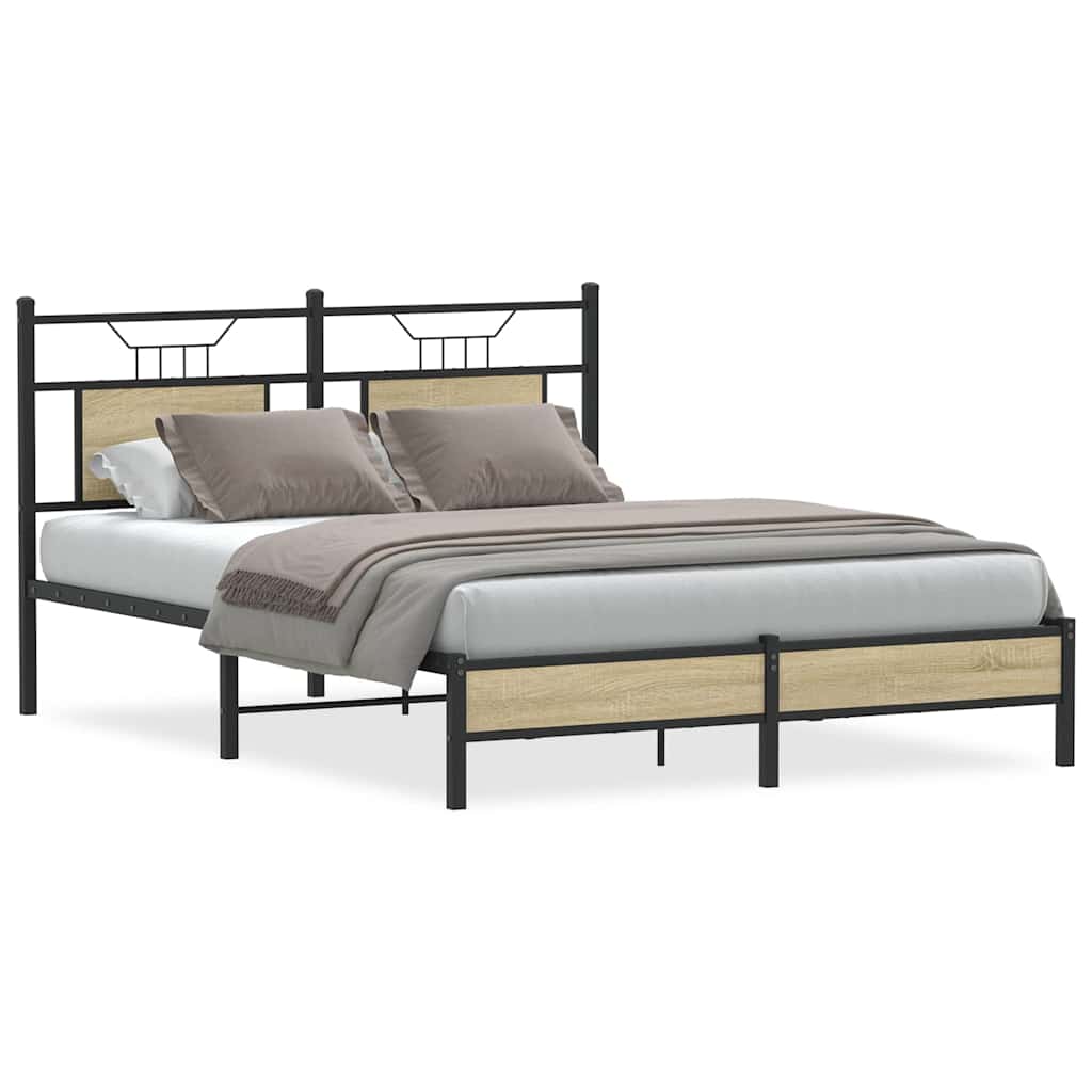 Giroletto senza Materasso Rovere Sonoma 140x190cm in Truciolato | homemem39