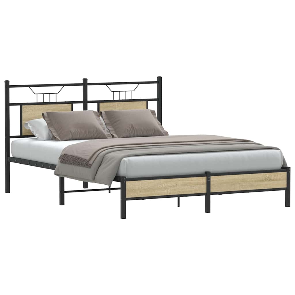 Giroletto senza Materasso Rovere Sonoma 140x190cm in Truciolato | homemem39