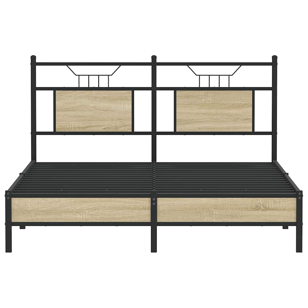 Giroletto senza Materasso Rovere Sonoma 140x190cm in Truciolato | homemem39